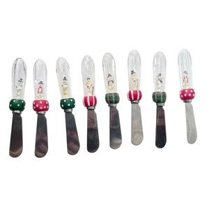 2006 Boston Warehouse "Singing in the Snow, Snow Globe" Christmas Spreaders, Set